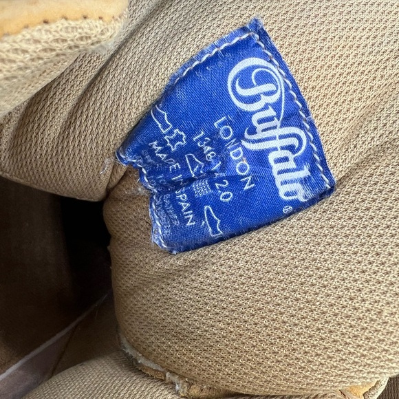 Buffalo London 1348-14 2.0 Yellow Nubuck Women’s Sz 41 US 10.5 Platform Boots - Picture 15 of 15